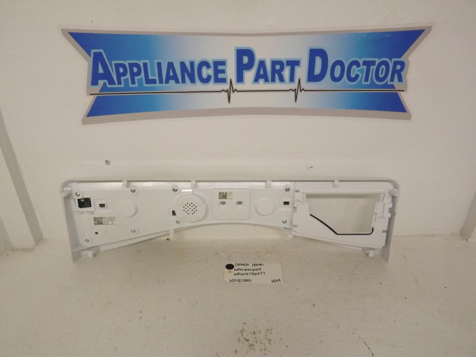 Whirlpool Washer WPW10446409 WPW10750477 Control Panel Used Whirlpool Washer WPW10446409 WPW10750477 Control Panel Used